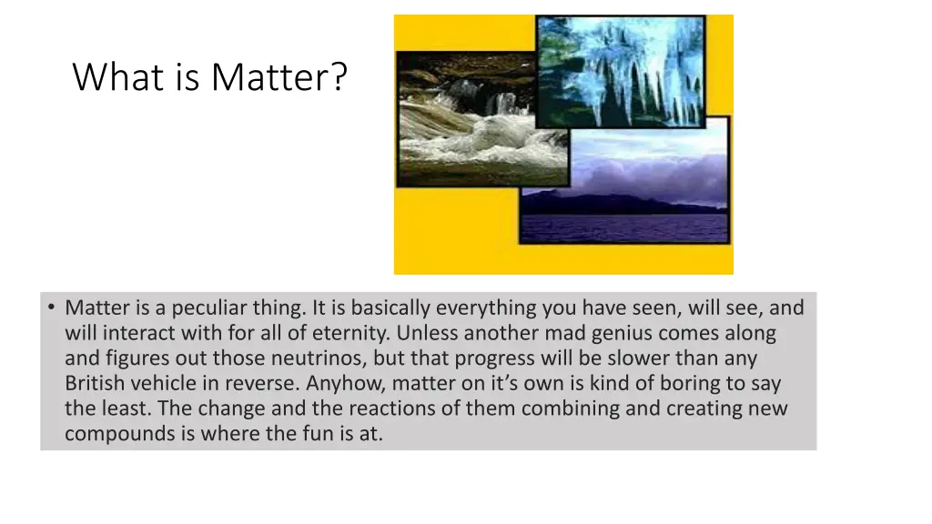 what is matter