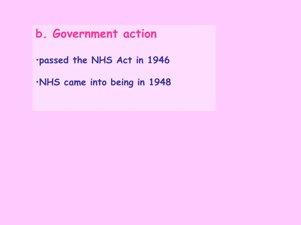 b government action