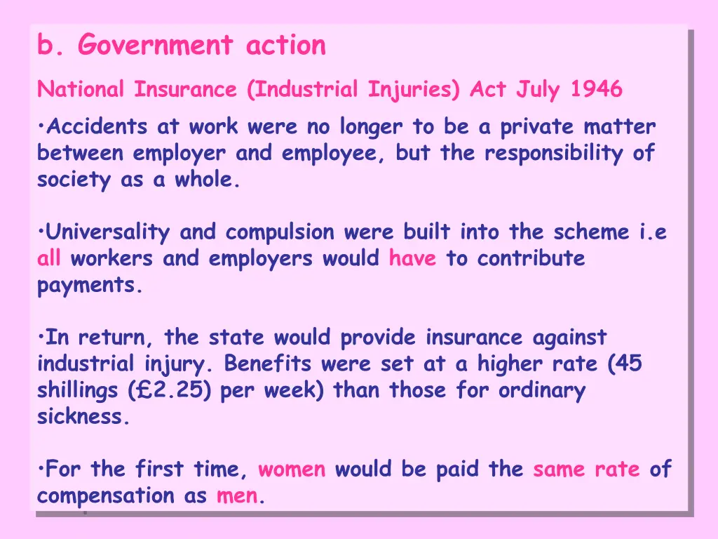 b government action national insurance industrial