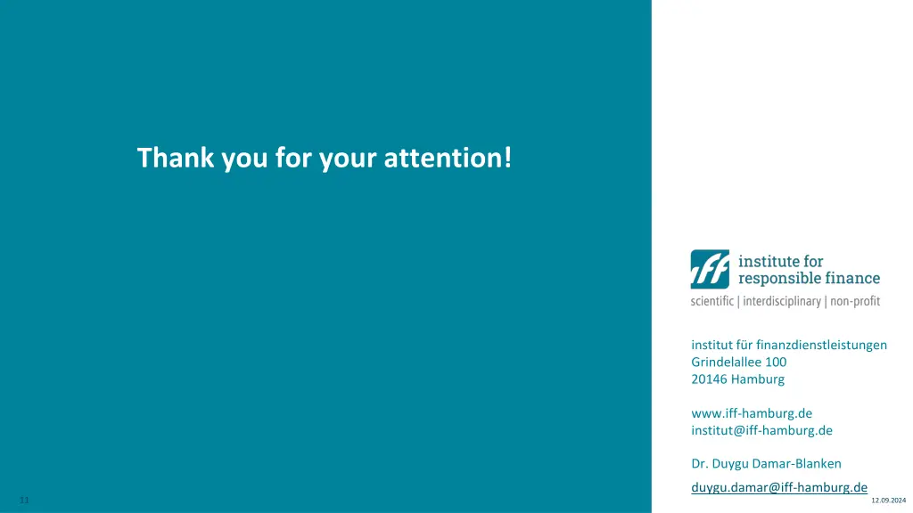 thank you for your attention