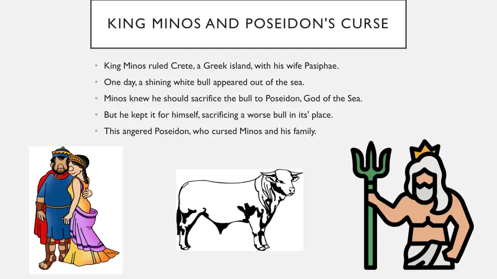 king minos and poseidon s curse