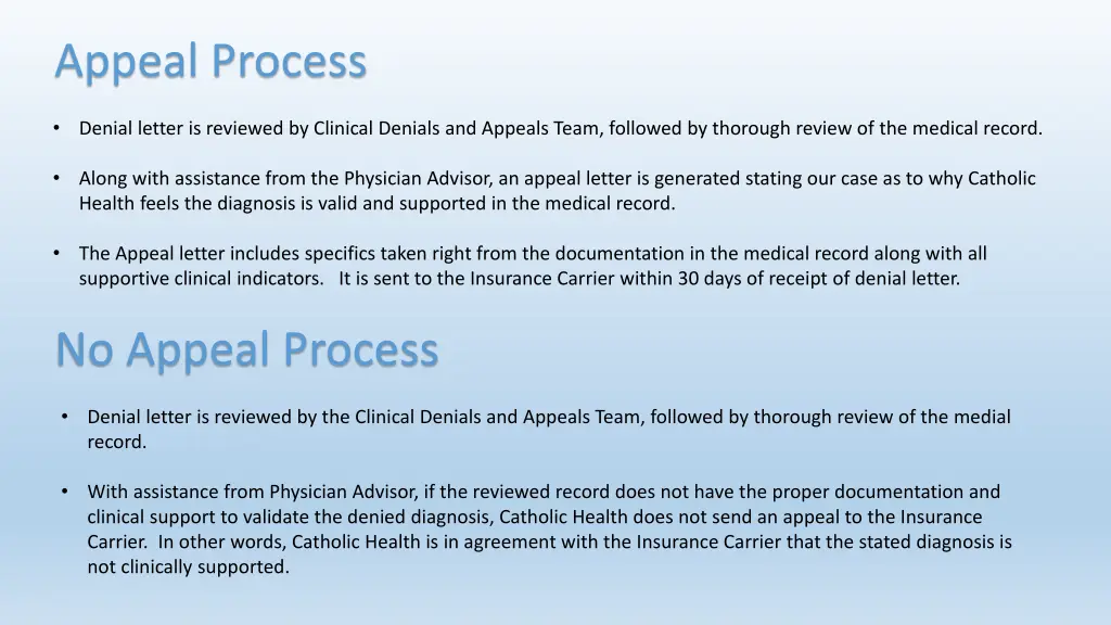 appeal process