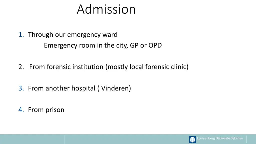 admission