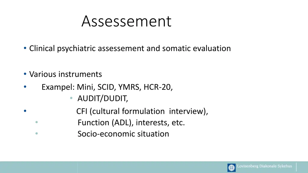 assessement