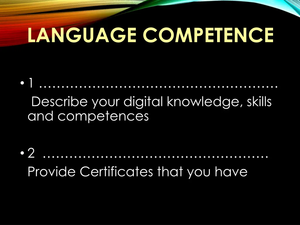 language competence 1