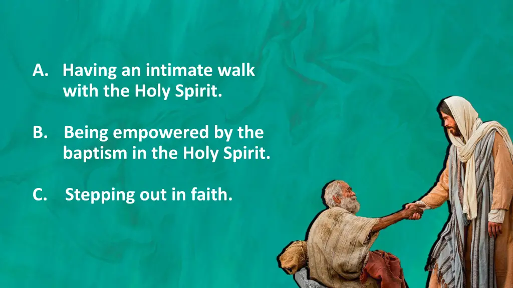 a having an intimate walk with the holy spirit 1