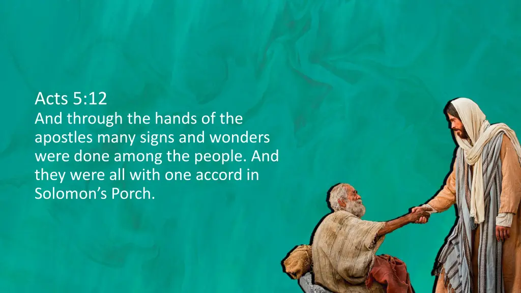 acts 5 12 and through the hands of the apostles
