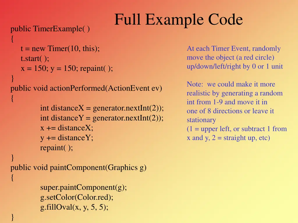 full example code
