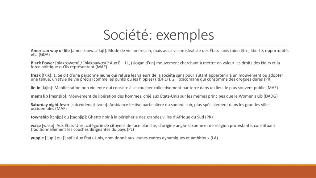 soci t exemples
