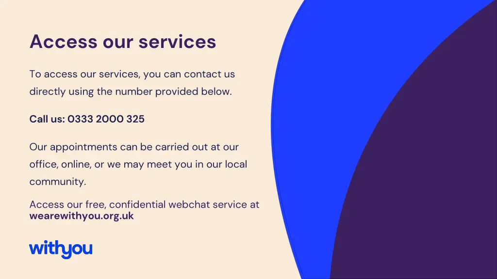 access our services