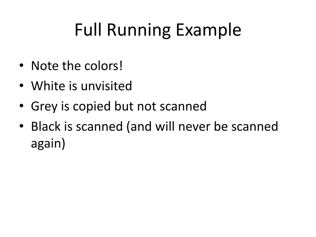 full running example