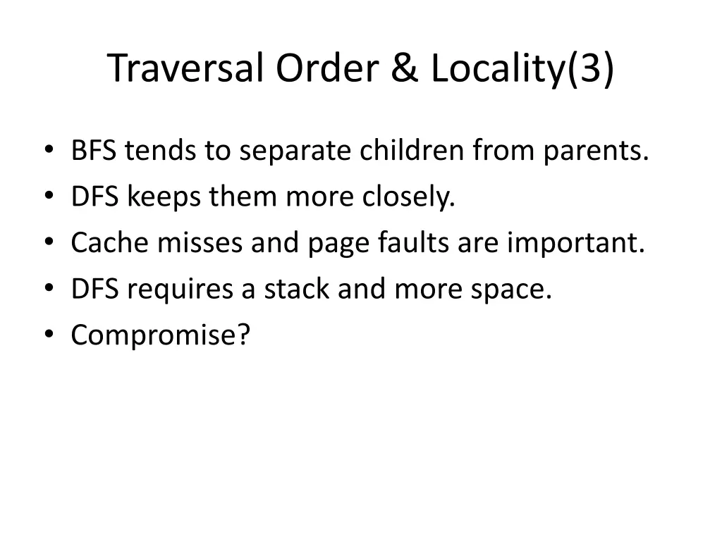 traversal order locality 3