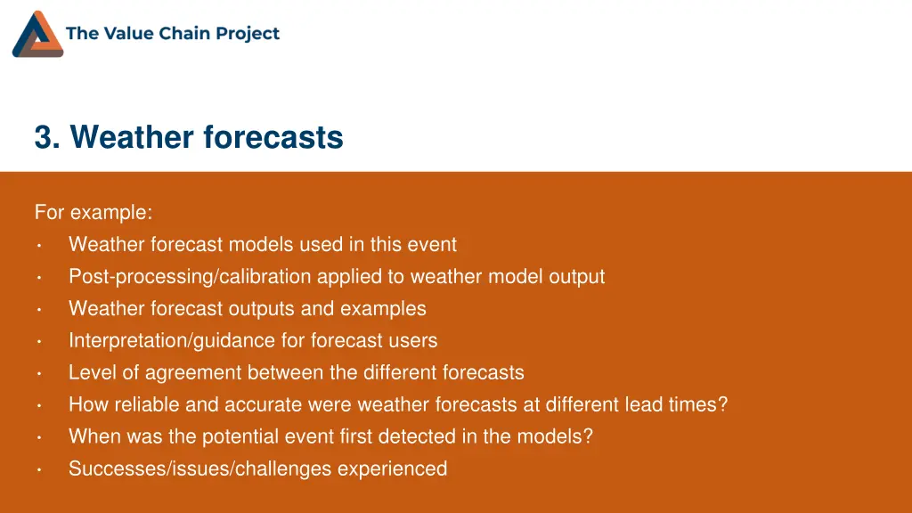 3 weather forecasts