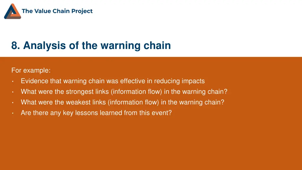 8 analysis of the warning chain