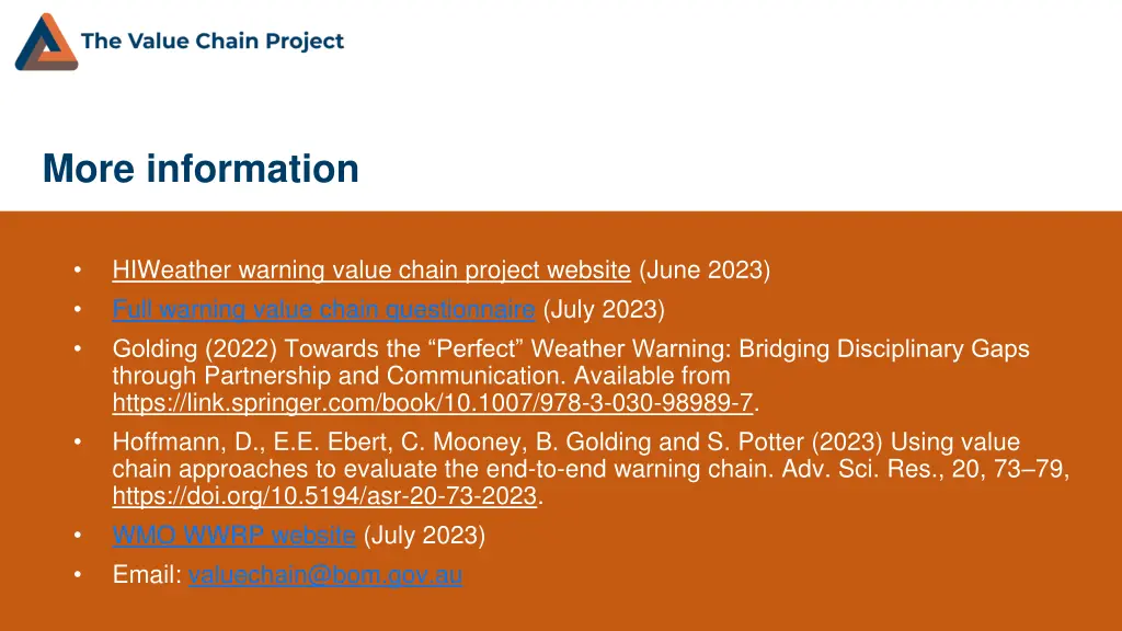 more information