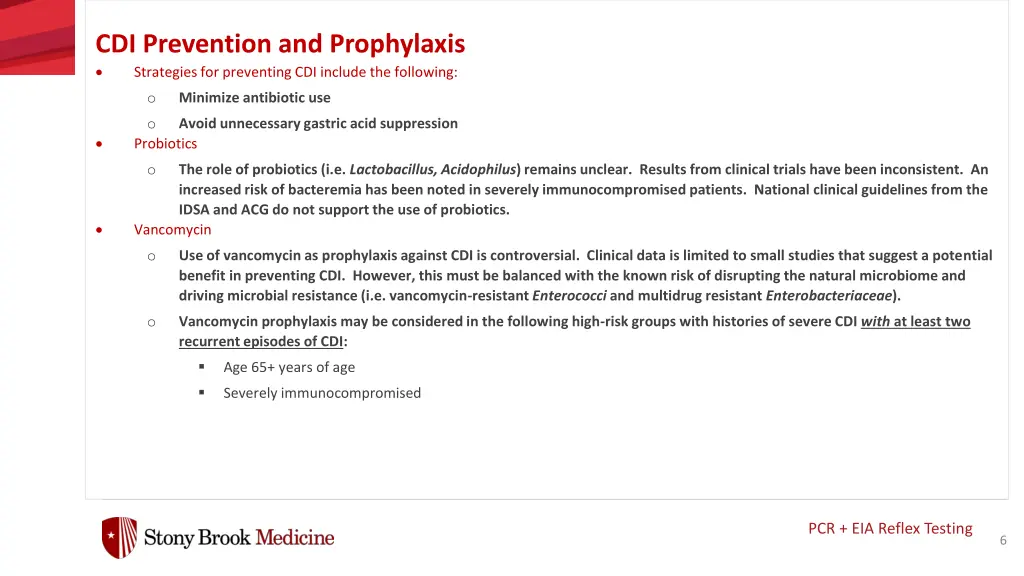 cdi prevention and prophylaxis strategies