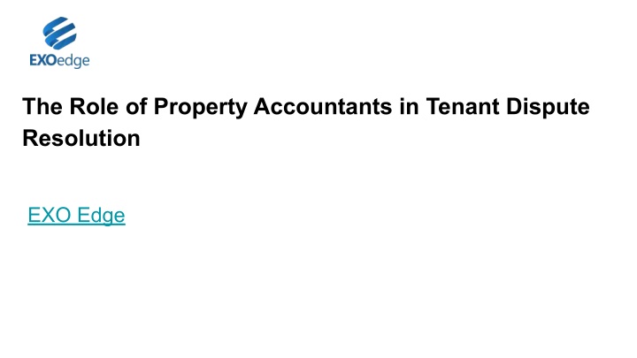 the role of property accountants in tenant