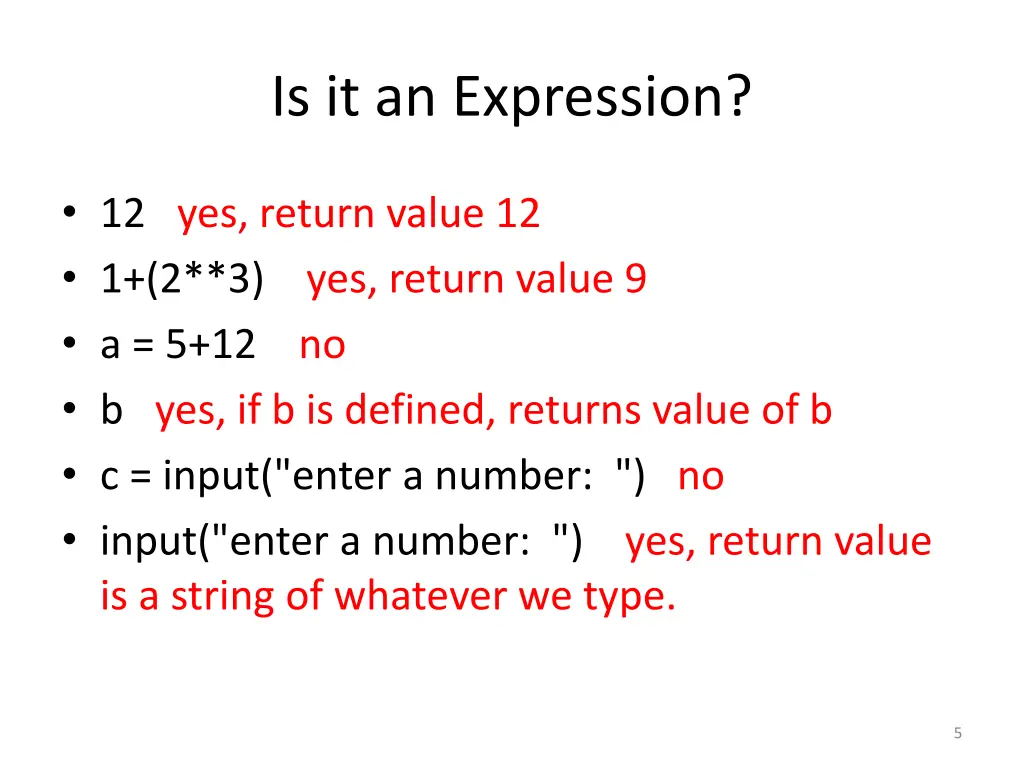 is it an expression 2