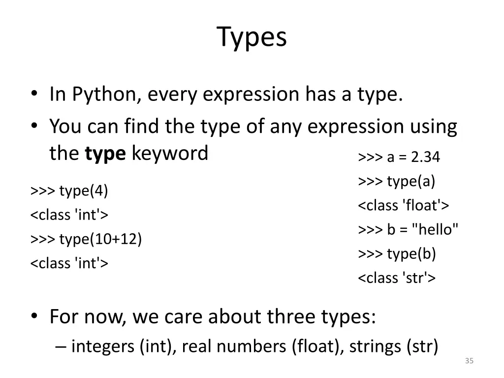 types