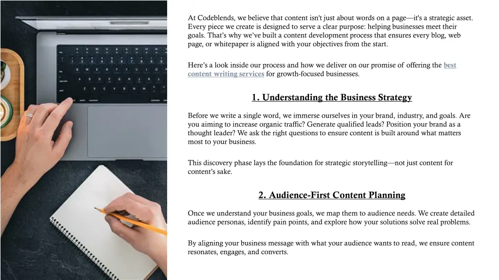 at codeblends we believe that content isn t just