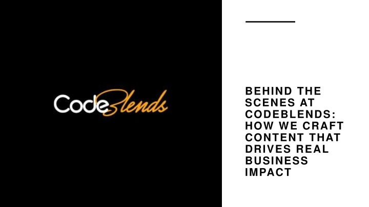 behind the scenes at codeblends how we craft
