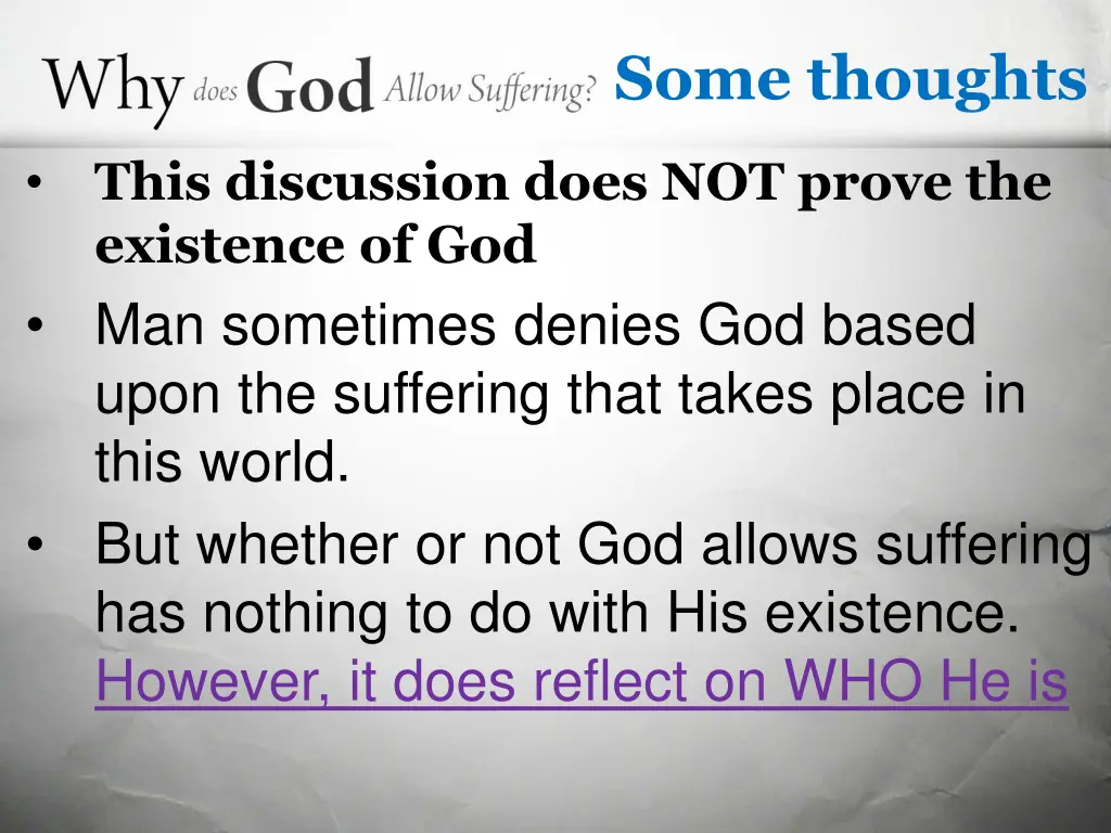 some thoughts 1