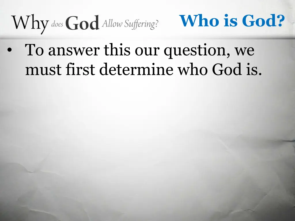 who is god