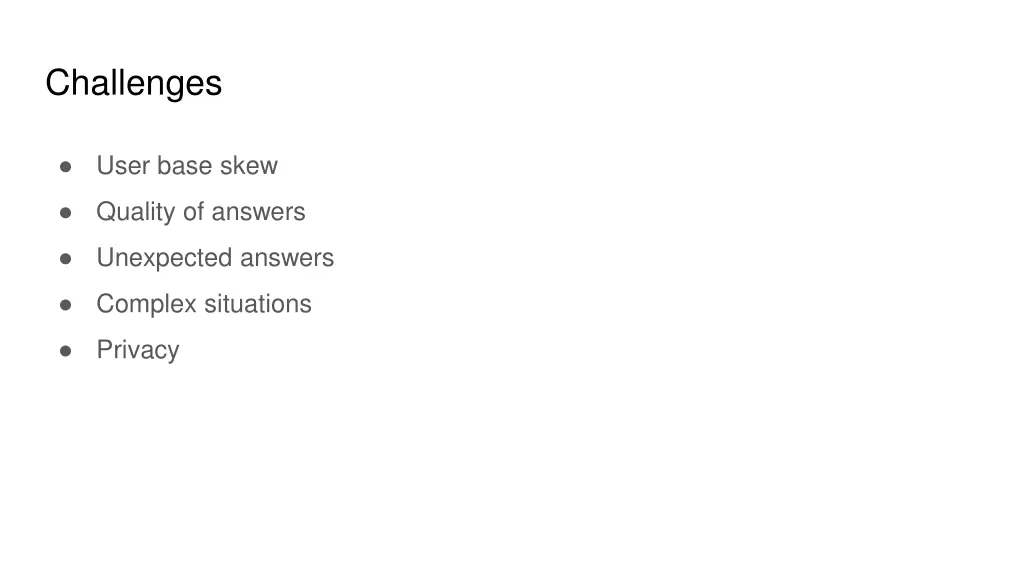 challenges