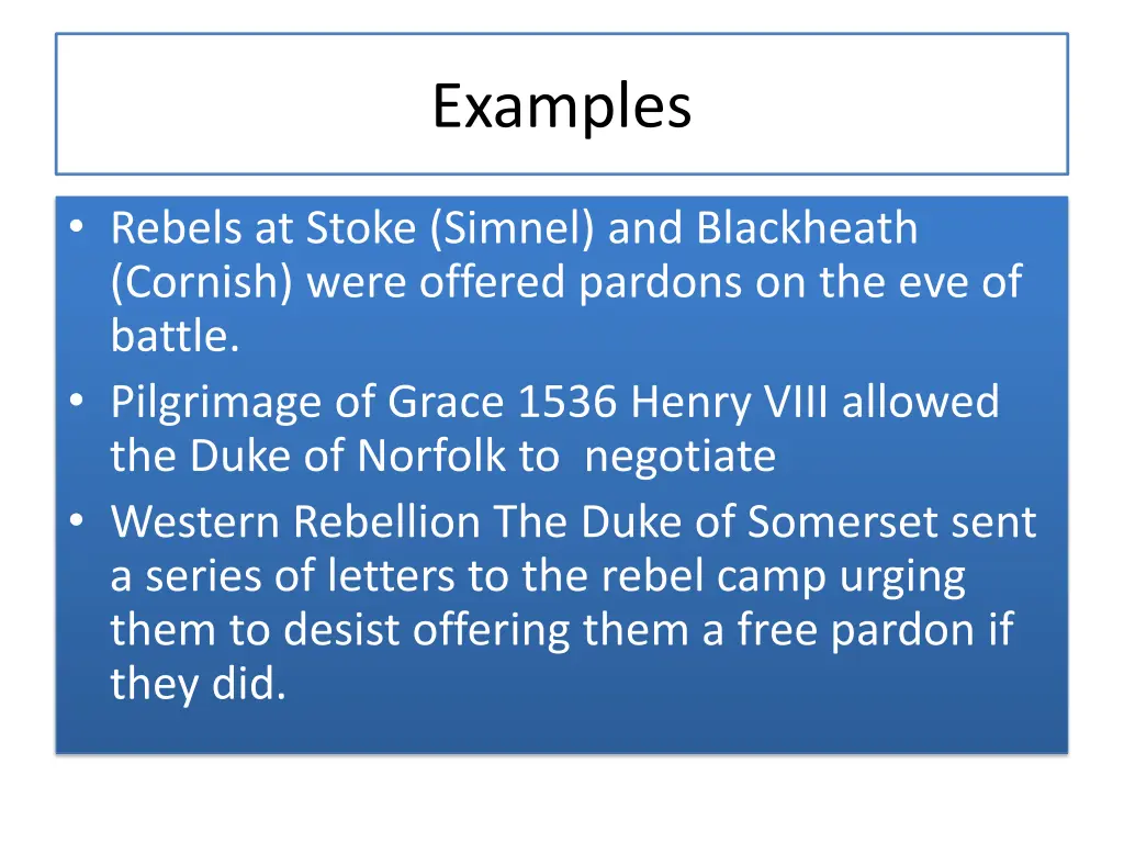 examples