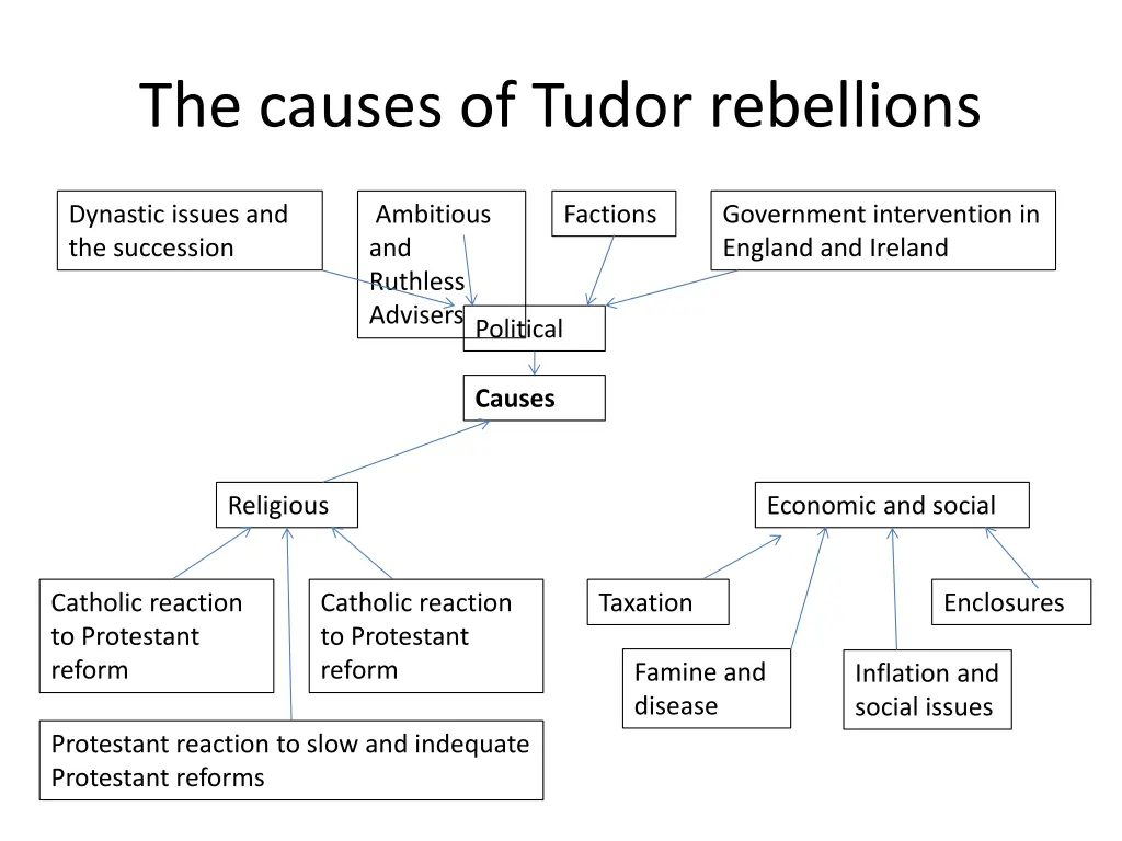 the causes of tudor rebellions