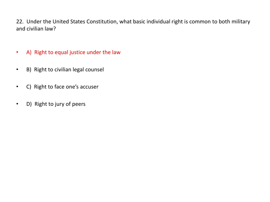 22 under the united states constitution what