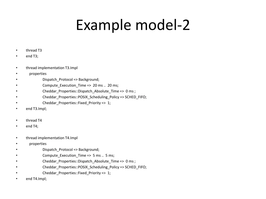 example model 2
