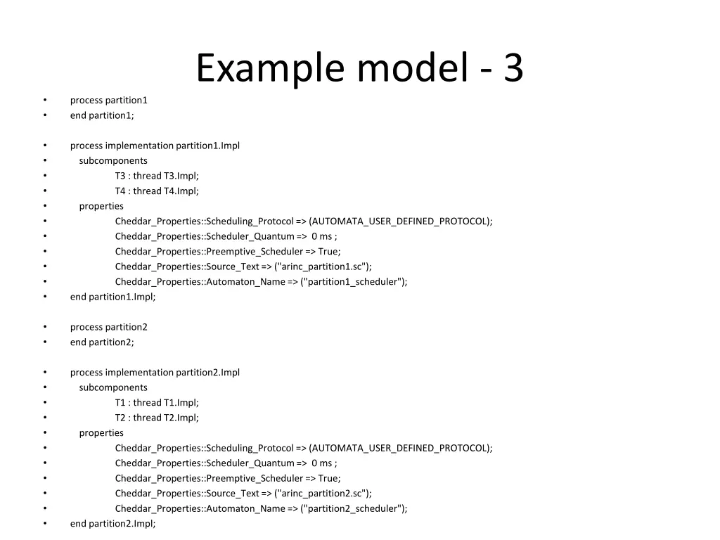 example model 3