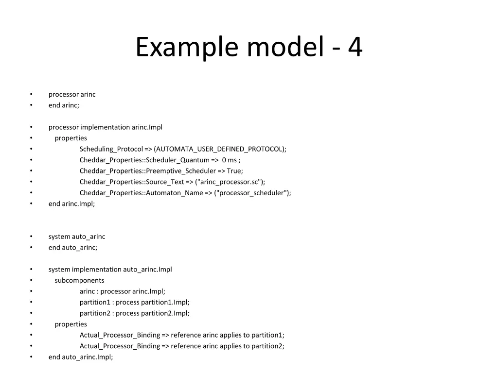 example model 4