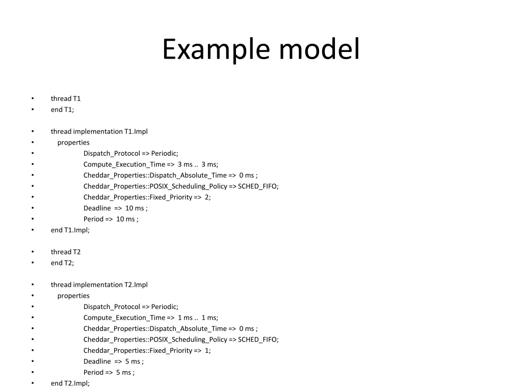 example model
