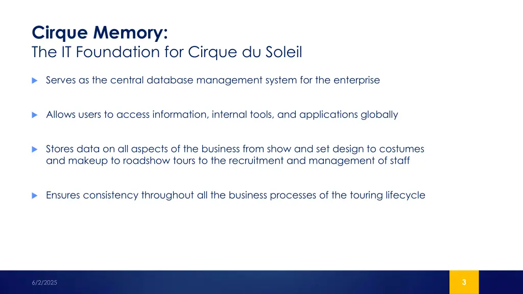 cirque memory the it foundation for cirque