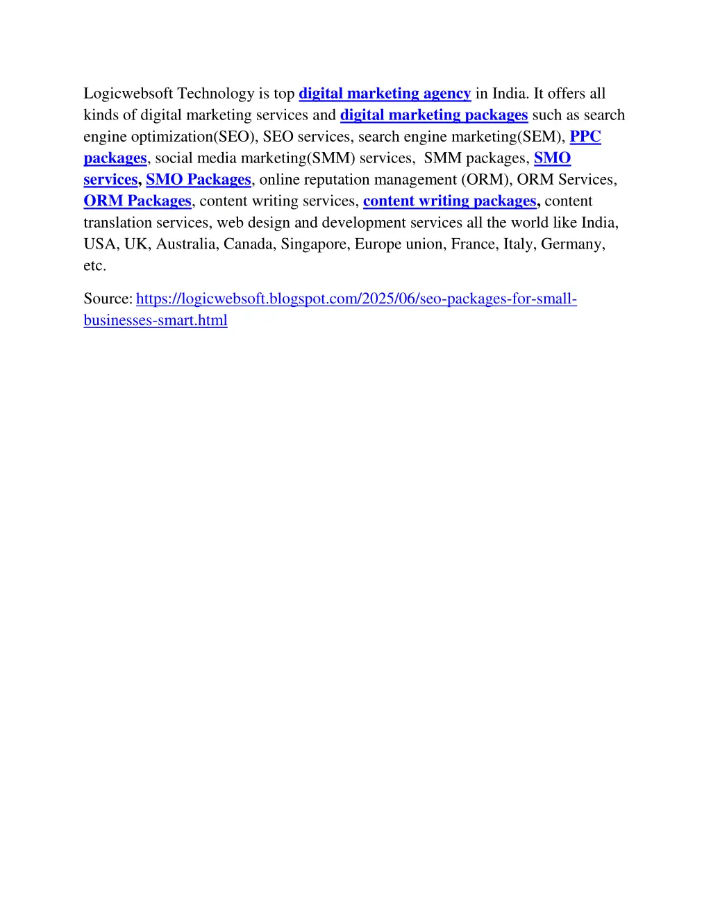 logicwebsoft technology is top digital marketing