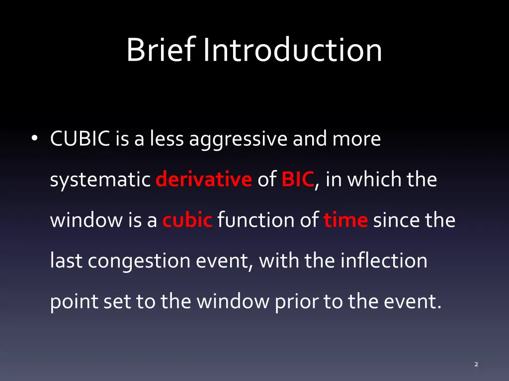 brief introduction