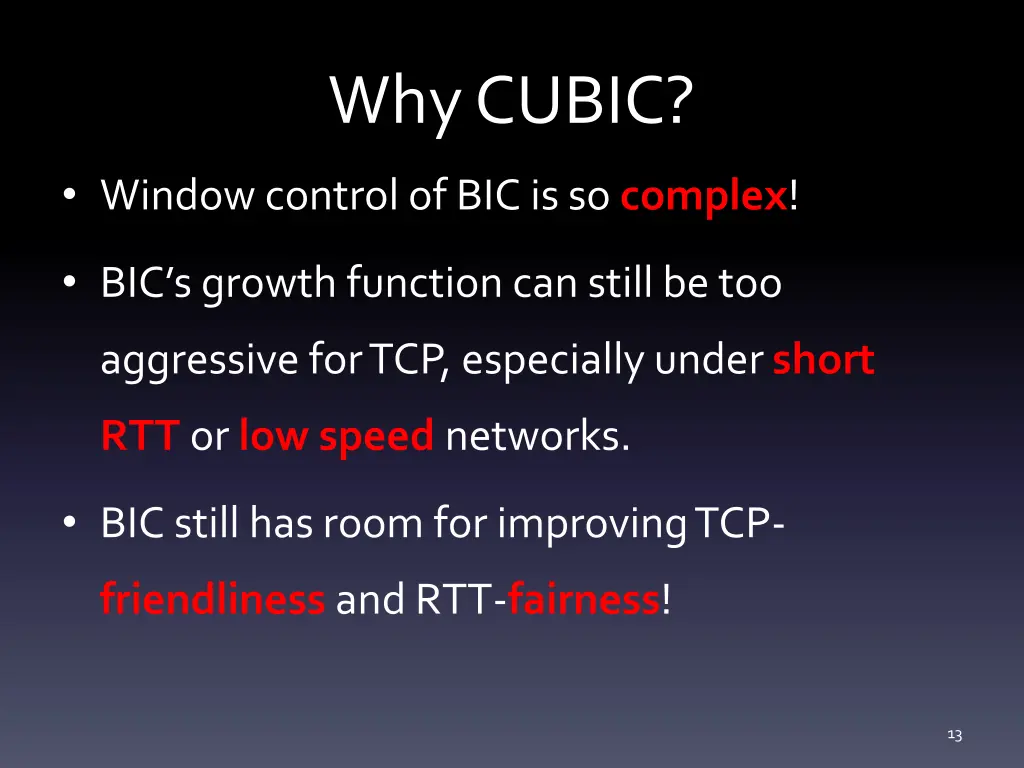 why cubic
