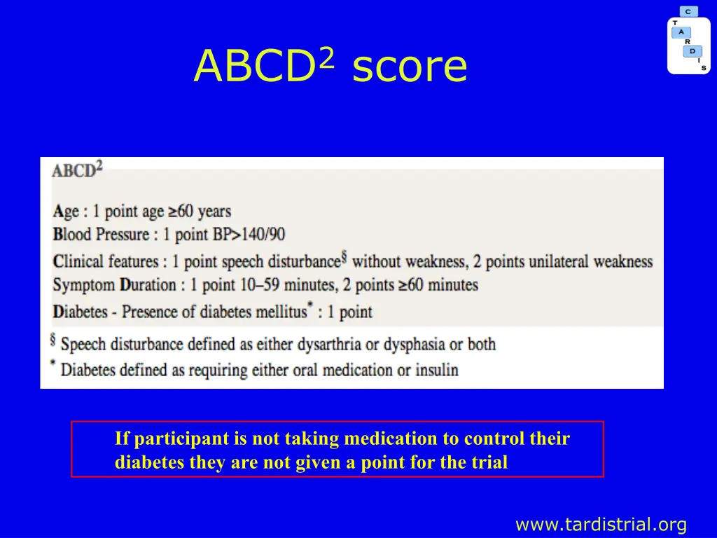 abcd 2 score
