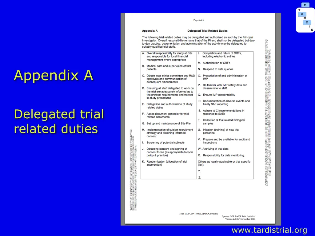 appendix a