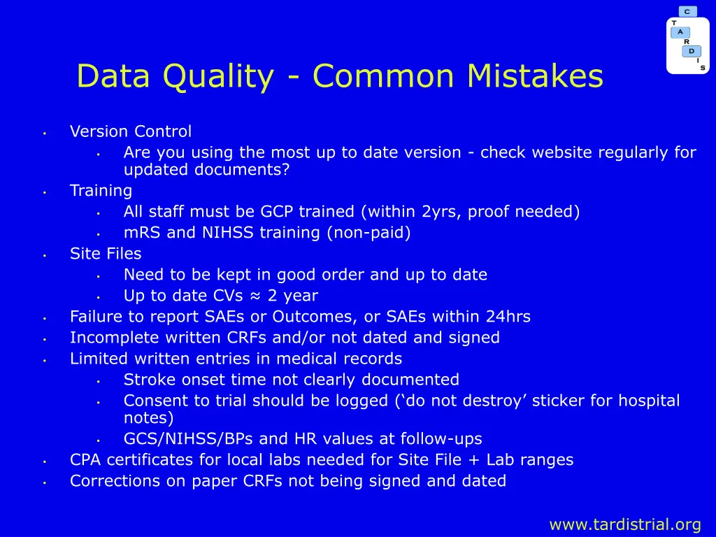 data quality common mistakes
