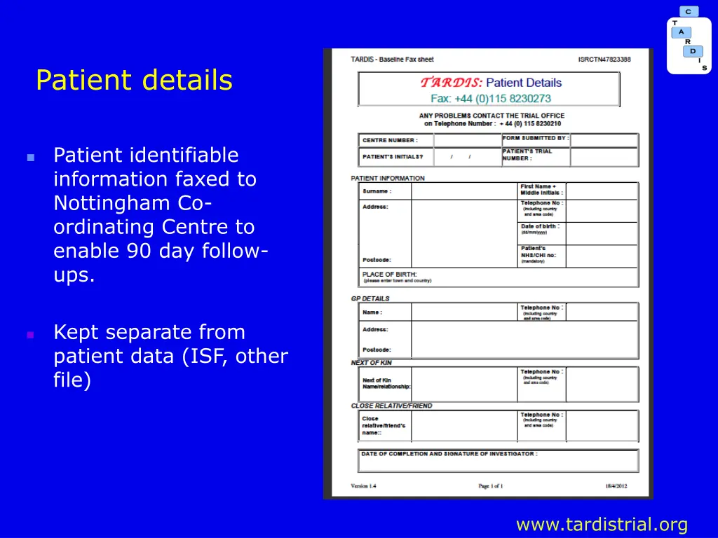 patient details