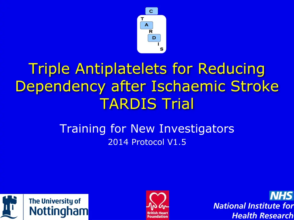 triple antiplatelets for reducing dependency
