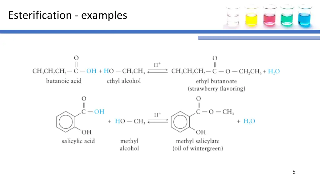 esterification examples