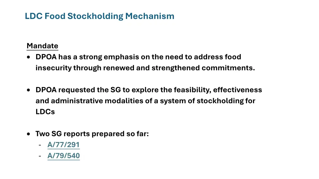 ldc food stockholding mechanism 1