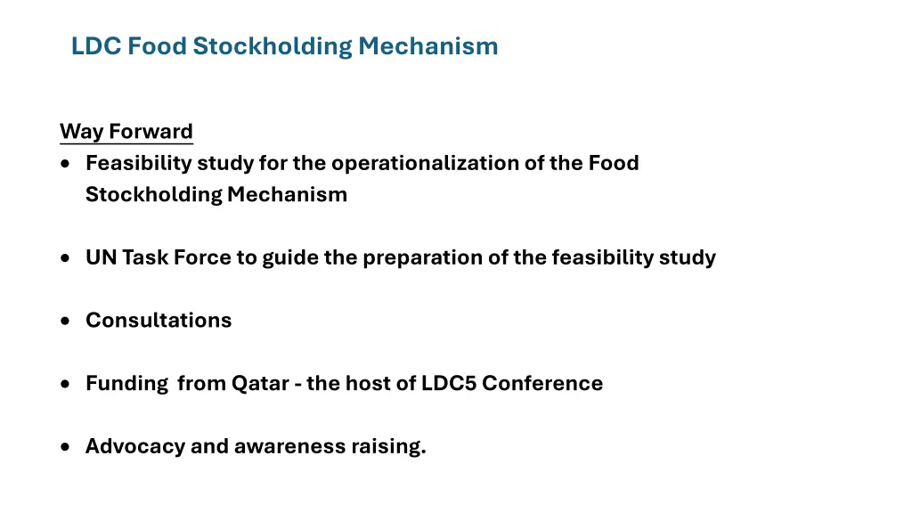 ldc food stockholding mechanism 3