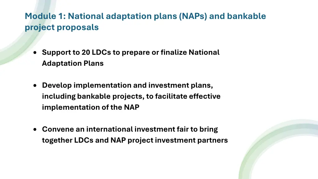module 1 national adaptation plans naps