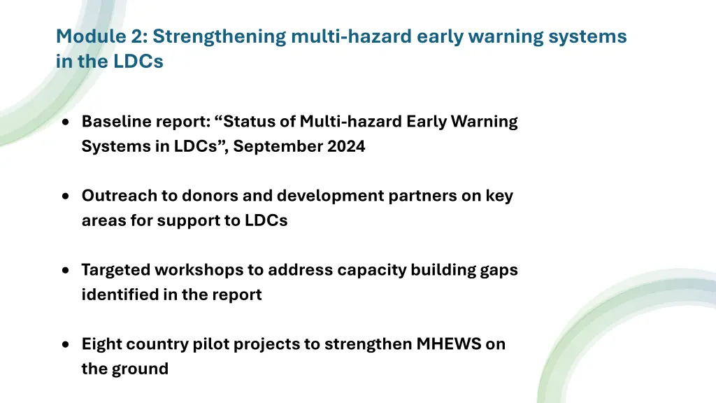 module 2 strengthening multi hazard early warning