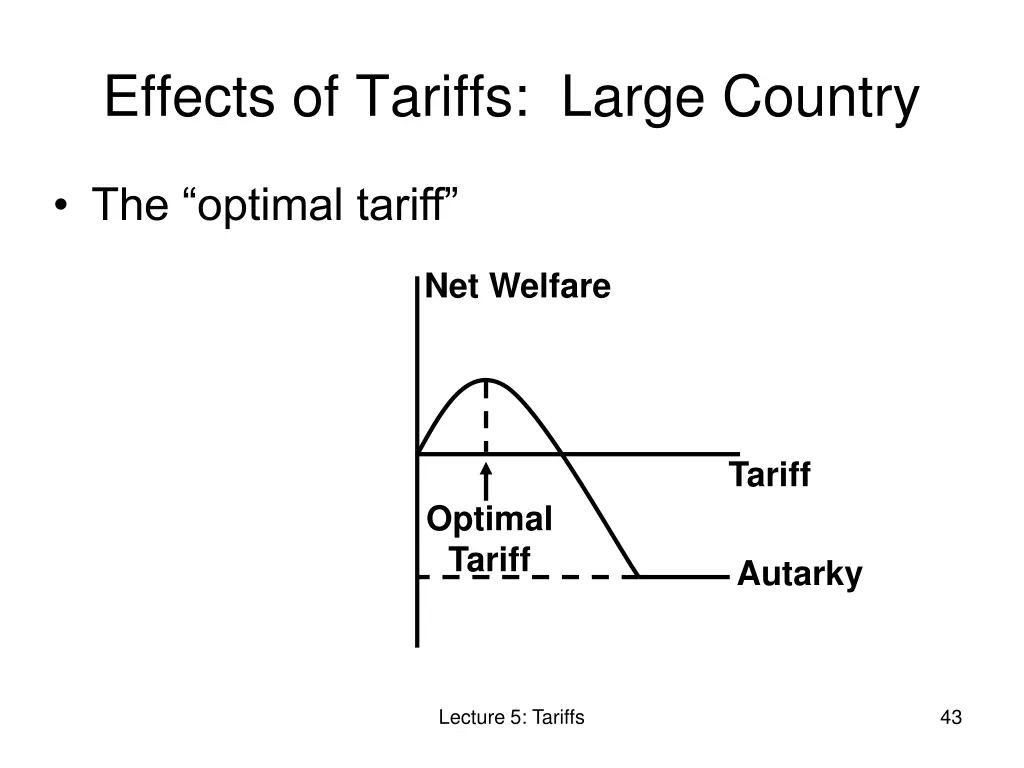 effects of tariffs large country 7